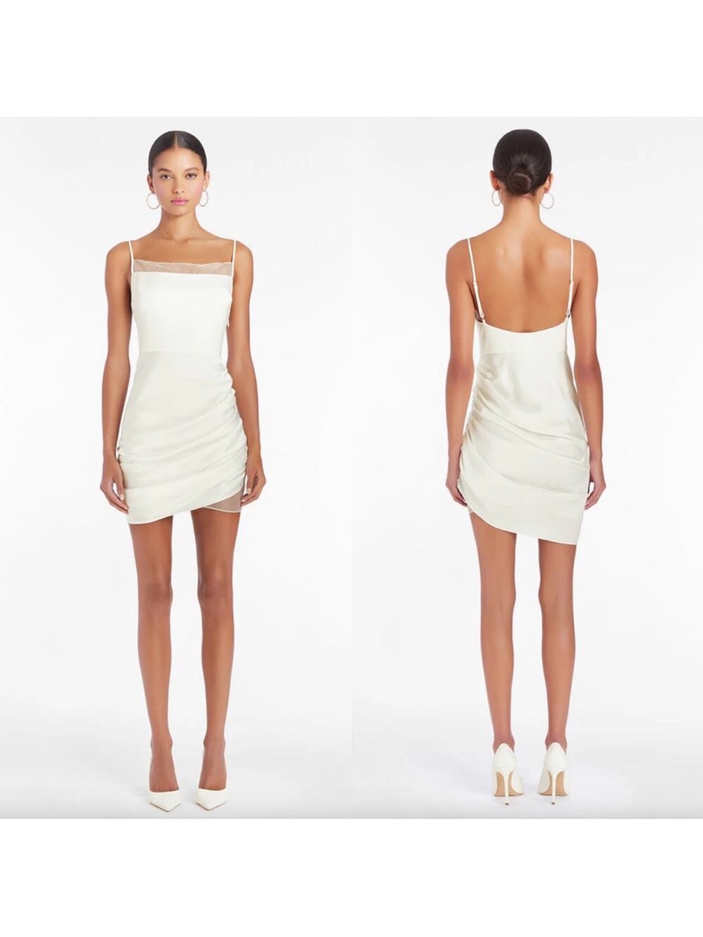 NWT Amanda Uprichard Revolve London Dress in Ivory Size XS